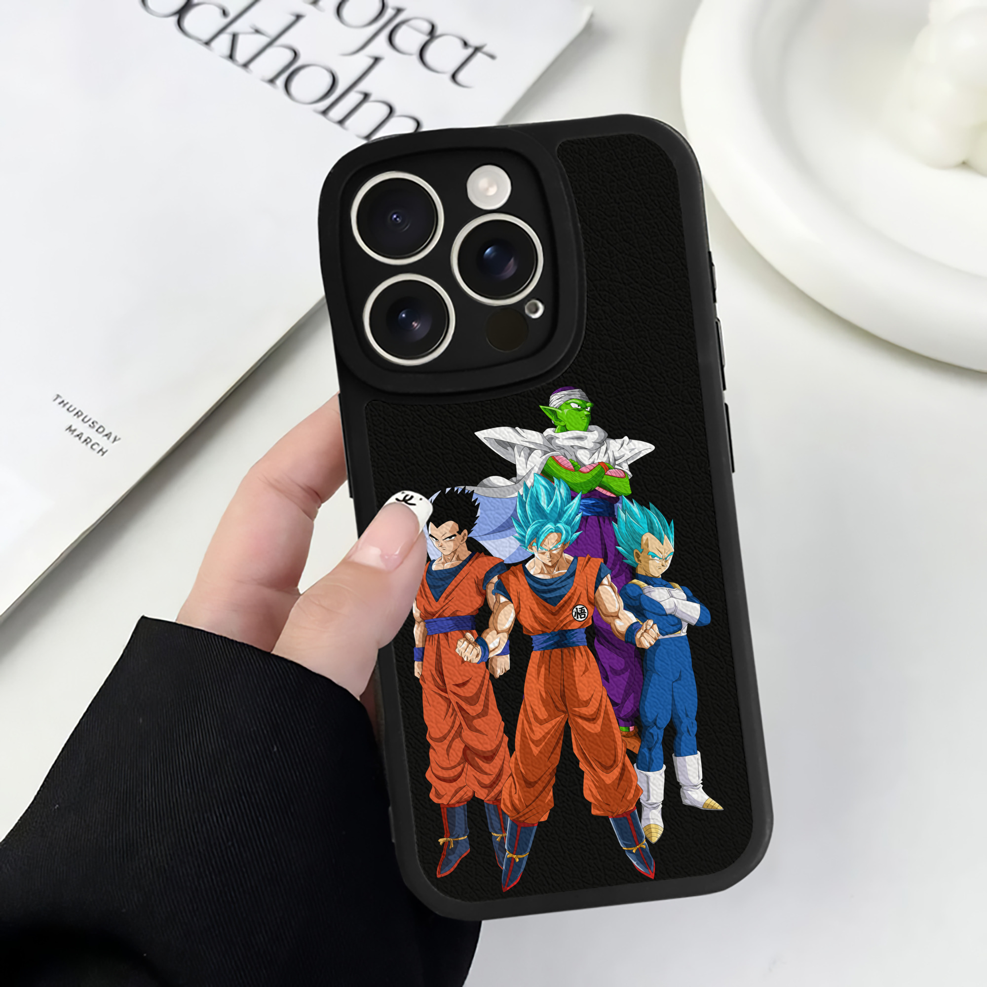 （画像用） ドラゴンボール DRAGON BALL 【iPhone 16シリーズ対応】シリコンスマホケース（レザー調） 材質：シリコン